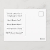 Golf 1. Geburtstag Golfer macht eins Postkarte (Rückseite)