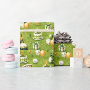 Golf 1. Geburtstag   Lasst uns Par-Tee feiern  Geschenkpapier