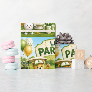 Golf 1. Geburtstag   Lasst uns Par-Tee feiern  Geschenkpapier