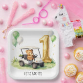 Golf 1. Geburtstag Let's Par Tee Pappteller (Party)