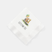 Golf 1. Geburtstag Let's Par Tee Serviette (Ecke)