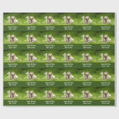 Golf 1. Geburtstag mit Sloth Golfer Geschenkpapier (Flach)