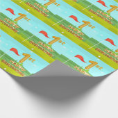 Golf 1. Geburtstag Niedliches Thema Geschenkpapier (Ecke)