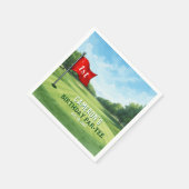 Golf 1 Geburtstag Party in einem Serviette (Ecke)