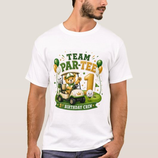Golf 1. Geburtstag  T-Shirt (Vorderseite)
