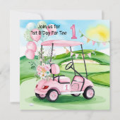 Golf 1. Party Einladung (Vorderseite)