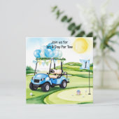 Golf 1. Party Einladung (Stehend Vorderseite)