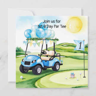 Golf 1. Party Einladung