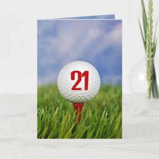 Golf 21. Geburtstag Party Einladung