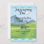 Golf 2. Geburtstag Einladung (Vorderseite)