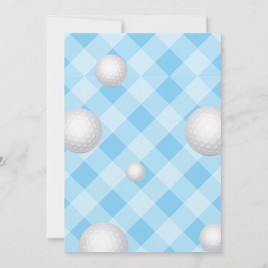 Golf 2. Geburtstag Einladung (Rückseite)