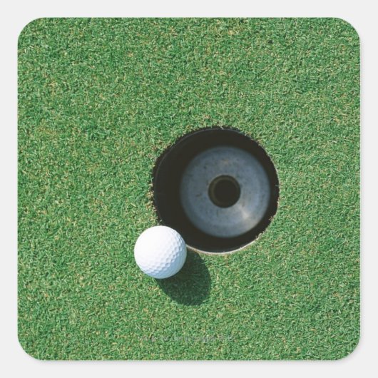 Golf 2 quadratischer aufkleber (Vorderseite)