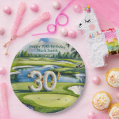 Golf 30. Geburtstag auf dem Golfplatz Pappteller (Party)