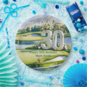Golf 30. Geburtstag auf dem Golfplatz Pappteller (Party)