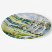 Golf 30. Geburtstag auf dem Golfplatz Pappteller (Schrägansicht)