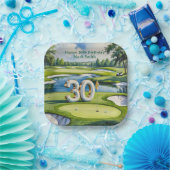 Golf 30. Geburtstag auf dem Golfplatz Pappteller (Party)