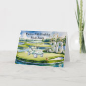 Golf 30. Geburtstag auf Golfplatz Karte (Vorderseite)
