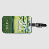 Golf 30. Geburtstag auf Golfplatz mit Nummer Gepäckanhänger (Vorderseite (Horizontal))