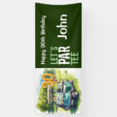 Golf 30. Geburtstag für Golferparty Banner (Vertikal)