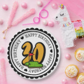 Golf 30. Geburtstag Par Tee 30 Party Pappteller (Party)