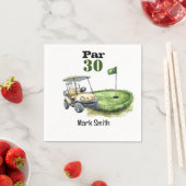 Golf 30. Geburtstag Par Tee 30 Party Serviette (Beispiel)