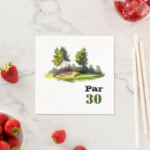 Golf 30. Geburtstag Par Tee 30 Party Serviette (Beispiel)