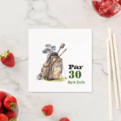 Golf 30. Geburtstag Par Tee 30 Party Serviette (Beispiel)