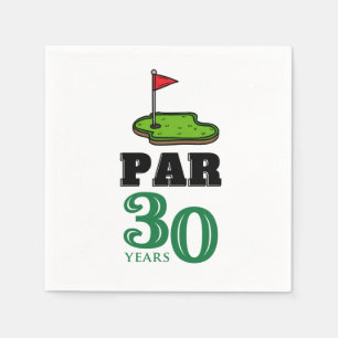 Golf 30. Geburtstag Par Tee 30 Party Serviette
