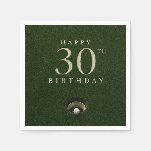 Golf 30. Geburtstag Par tee  Serviette (Vorderseite)