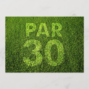 Golf 30. Geburtstagsfeier Einladung