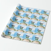 Golf 30th Birthday Par tee thirty party   Geschenkpapier (Ungerollt)