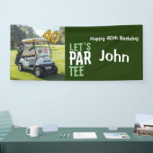 Golf 40. Geburtstag für Golfer-Party Banner (Messe)