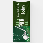 Golf 40. Geburtstag für Golfer Party Banner (Vertikal)