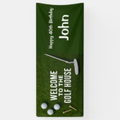Golf 40. Geburtstag für Golfer-Party  Banner (Vertikal)
