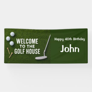 Golf 40. Geburtstag für Golfer-Party Banner