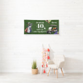 Golf 40. Geburtstag Geschenke für Golfer Banner (Insitu)