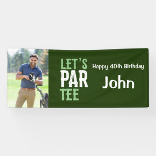 Golf 40. Geburtstag Golfer Party erstelle deine ei Banner