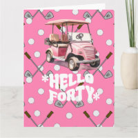 Golf 40. Geburtstag mit Rosa Karren Golfer