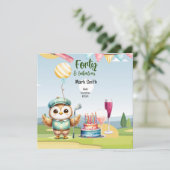 Golf 40. Geburtstag Party Golfer Geburtstag Einladung (Stehend Vorderseite)