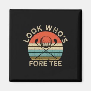 Golf 40. Geburtstag Pun Vintage Aussehen Wer ist F Magnet