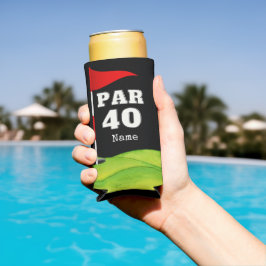 Golf 40. Geburtstag zum Golfer mit Golf-Flagge Selters Dosenkühler