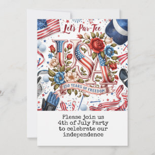Golf 4. Juli 250 Jahre Unabhängigkeit Postkarte
