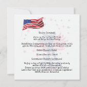 GOLF 4. Juli Independence Day Golfer-Party Save The Date (Rückseite)