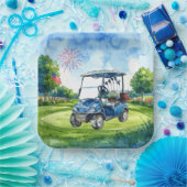 Golf 4. Juli-Party mit amerikanischer Flagge Pappteller (Party)