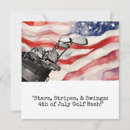 Golf 4. Juli Unabhängigkeitstag Einladung