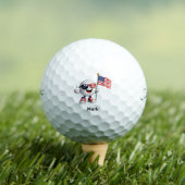 Golf 4. Juli Unabhängigkeitstag mit Flagge Golfball (Insitu T-Shirt)