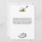 Golf 4. Juli Unabhängigkeitstag Party Einladung (Rückseite)