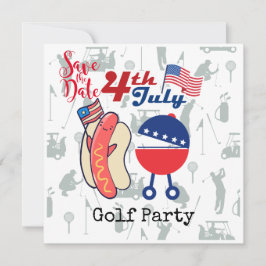 Golf 4. Juli Unabhängigkeitstag Party Save The Date