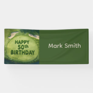 Golf 50. Geburtstag auf dem Golfplatz Banner