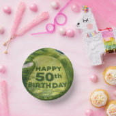 Golf 50. Geburtstag auf Putting Green Pappteller (Party)